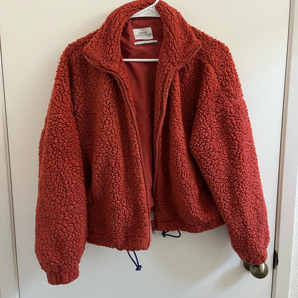 Urban Outfitters Fuzzy Red Jacket